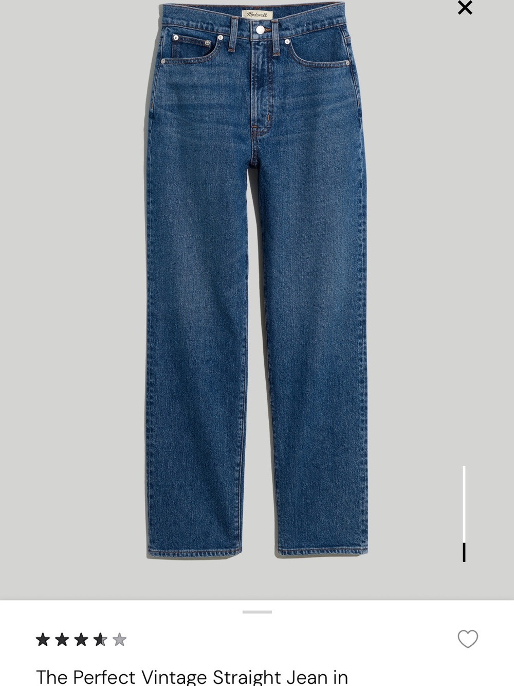 The Perfect Vintage Straight Jeans